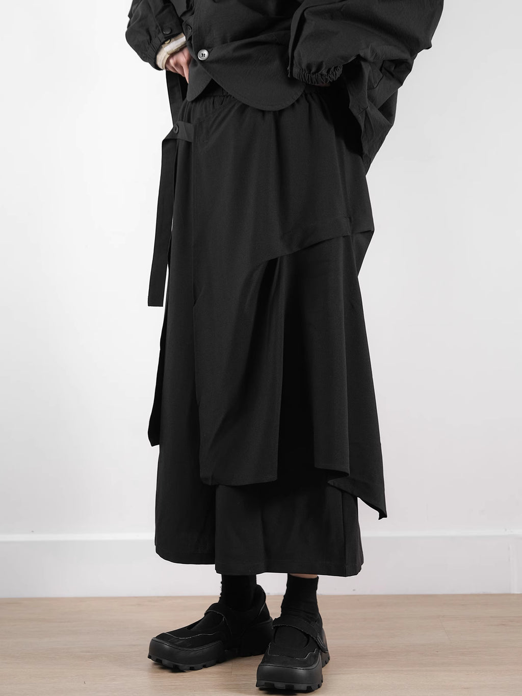 Deconstructed Drape Trouser Skirt