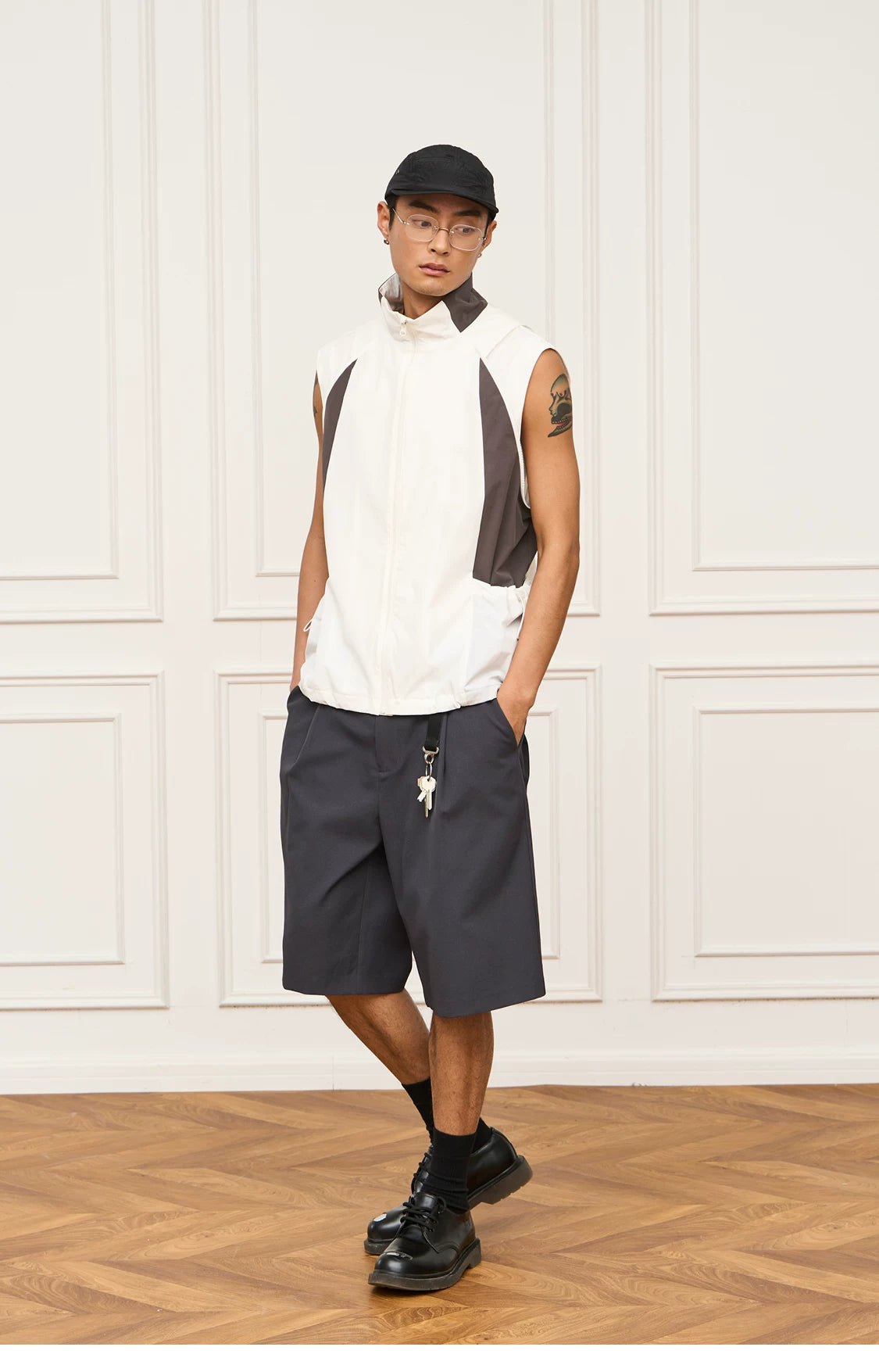Hollow-Core Tailored Shorts