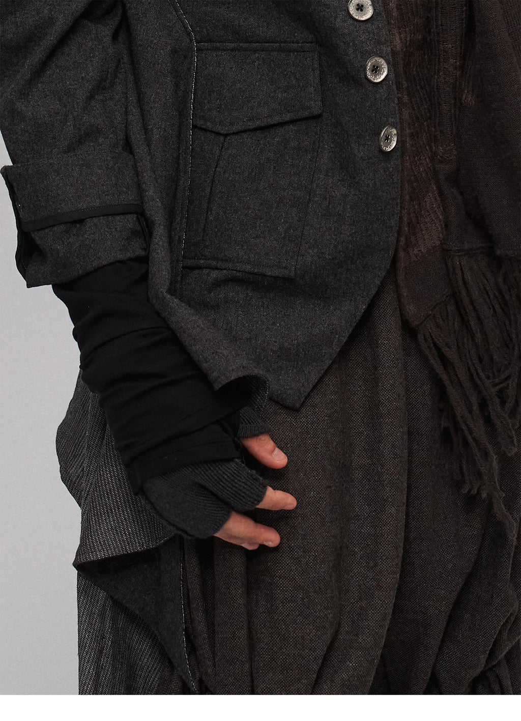 Fragment Fingerless Gloves