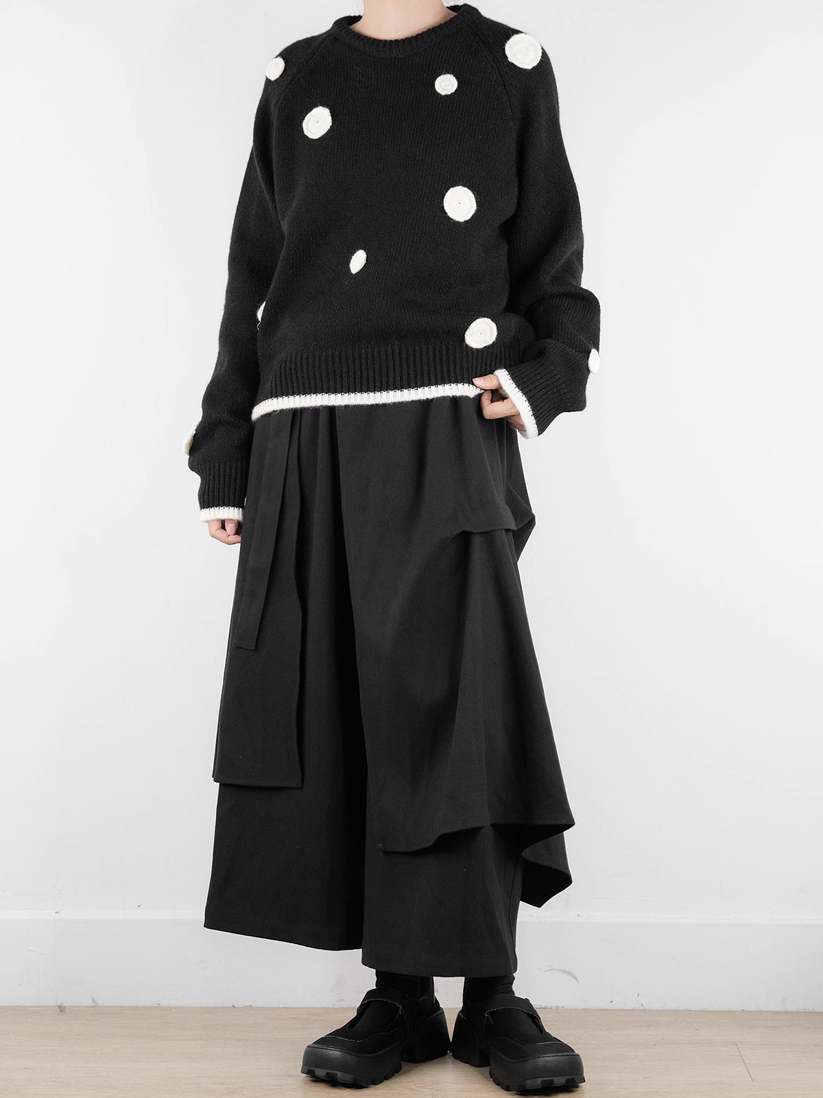 Deconstructed Drape Trouser Skirt