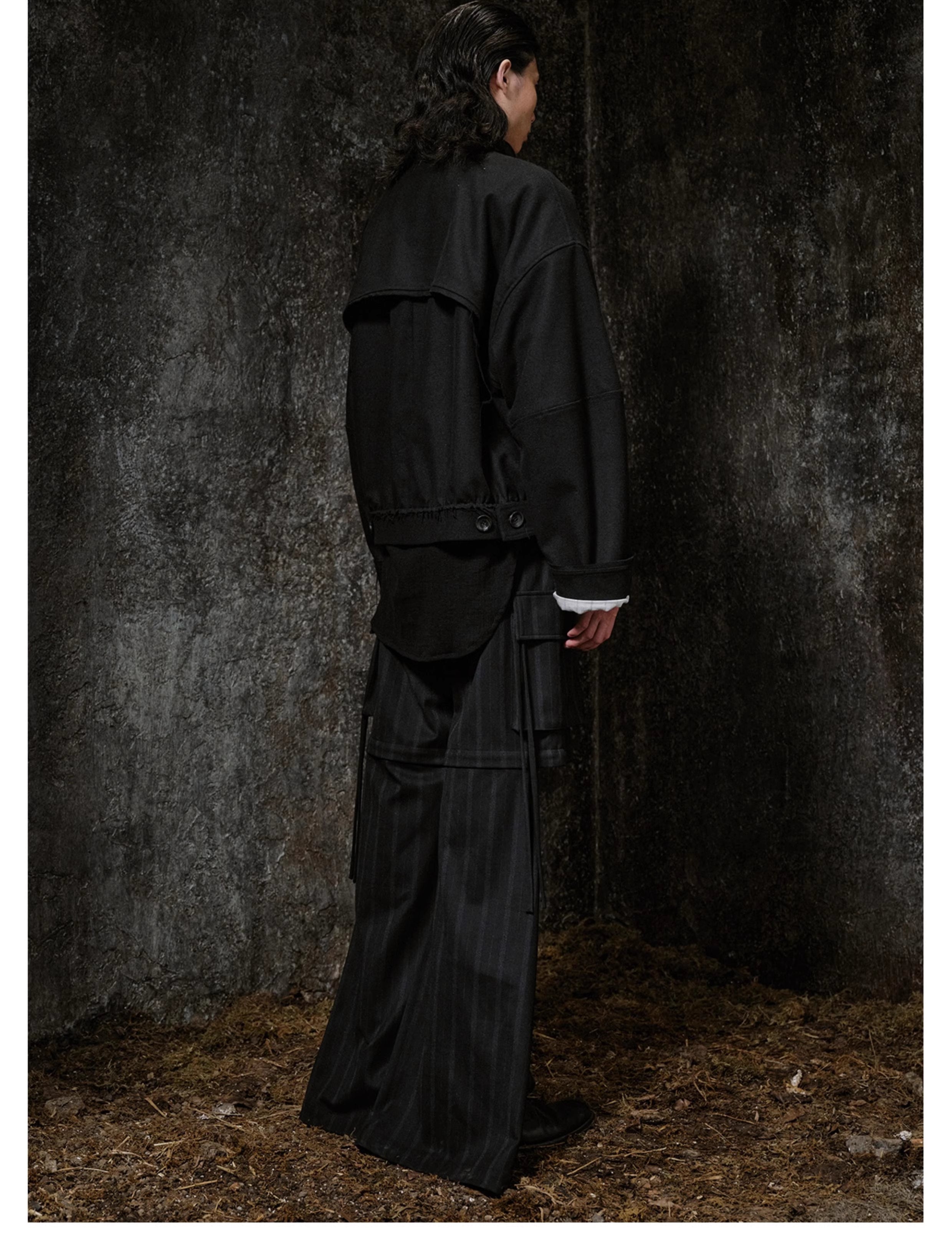 Blouson Jacket in Black Ink