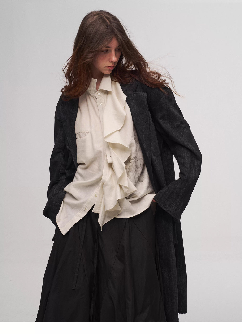 Tulip Skirt in Black Ink