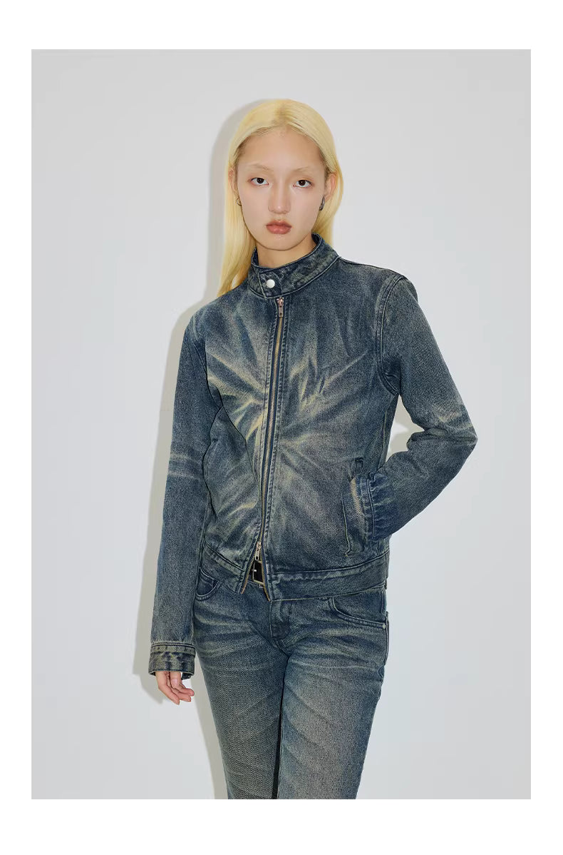 Indigo Star Wash Demin Jacket