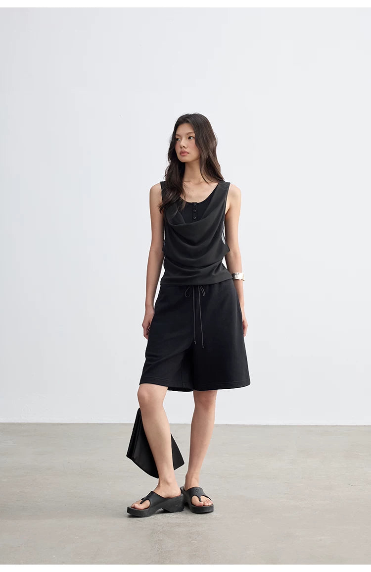 Cascade Drape Layered Tank