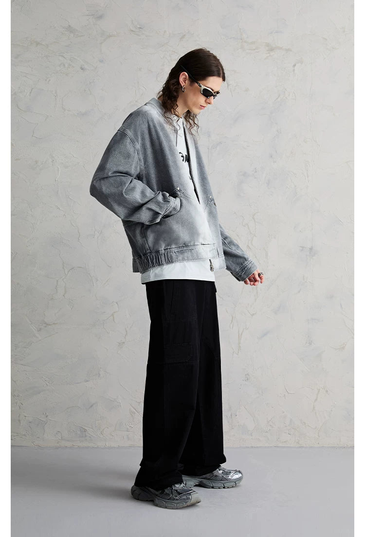 Concrete Gradient Bomber Jacket