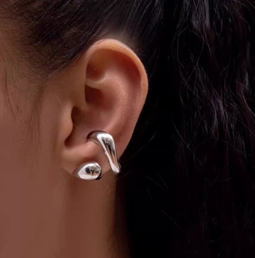 Liquid Metal Ear Cuffs