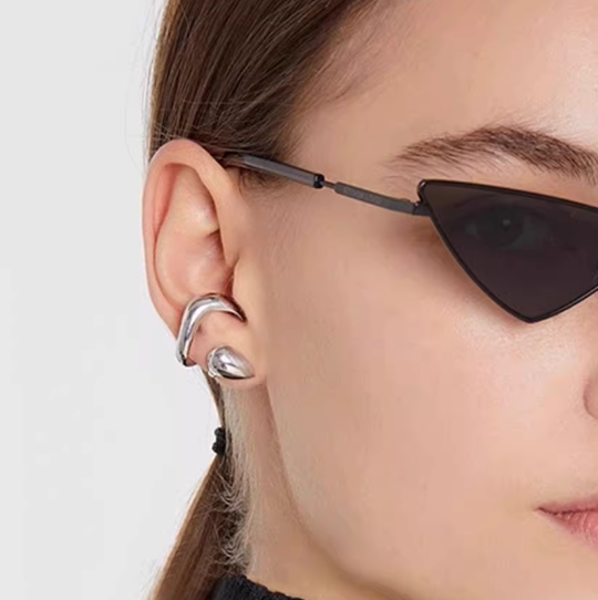 Liquid Metal Ear Cuffs