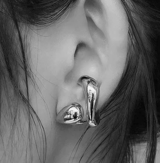 Liquid Metal Ear Cuffs