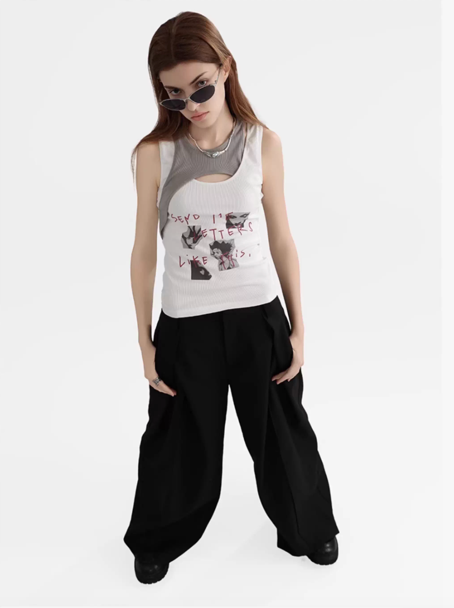 Crossover Cipher Tank Top