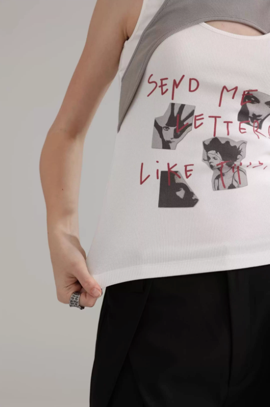 Crossover Cipher Tank Top