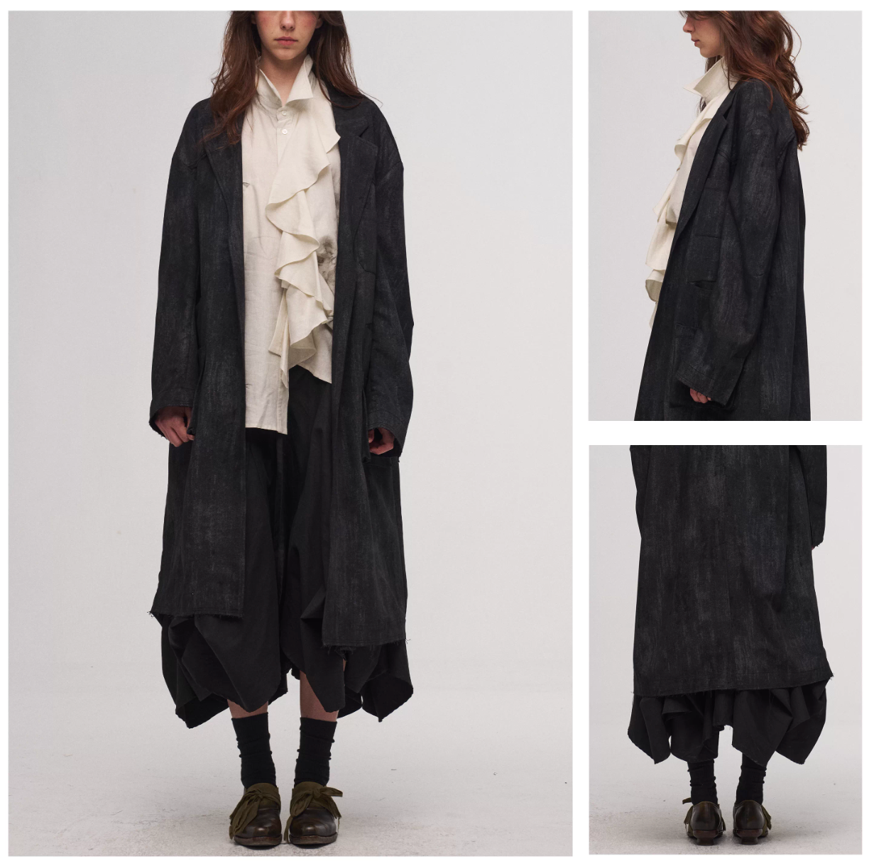 Tulip Skirt in Black Ink