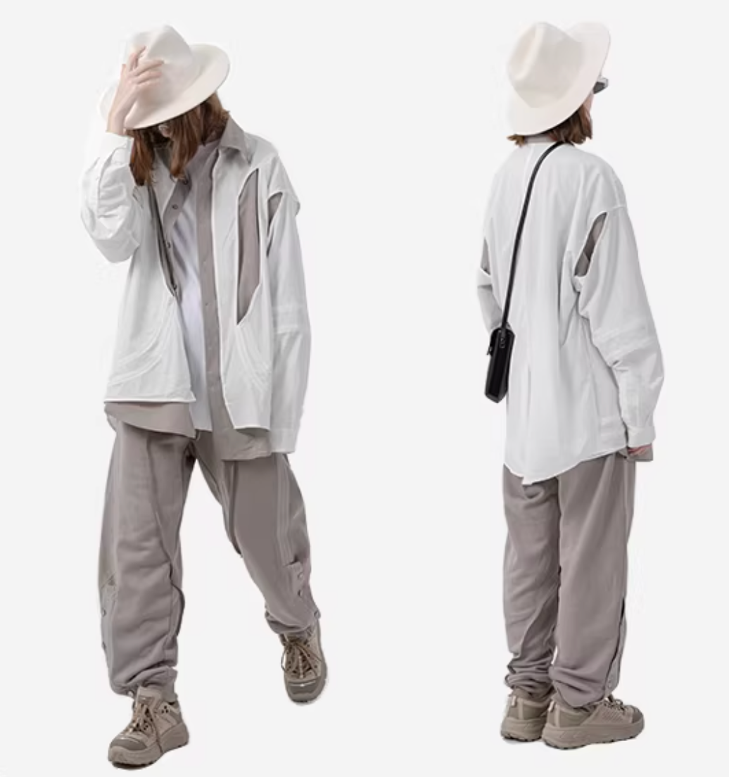 Convertible Snap Hem Trousers