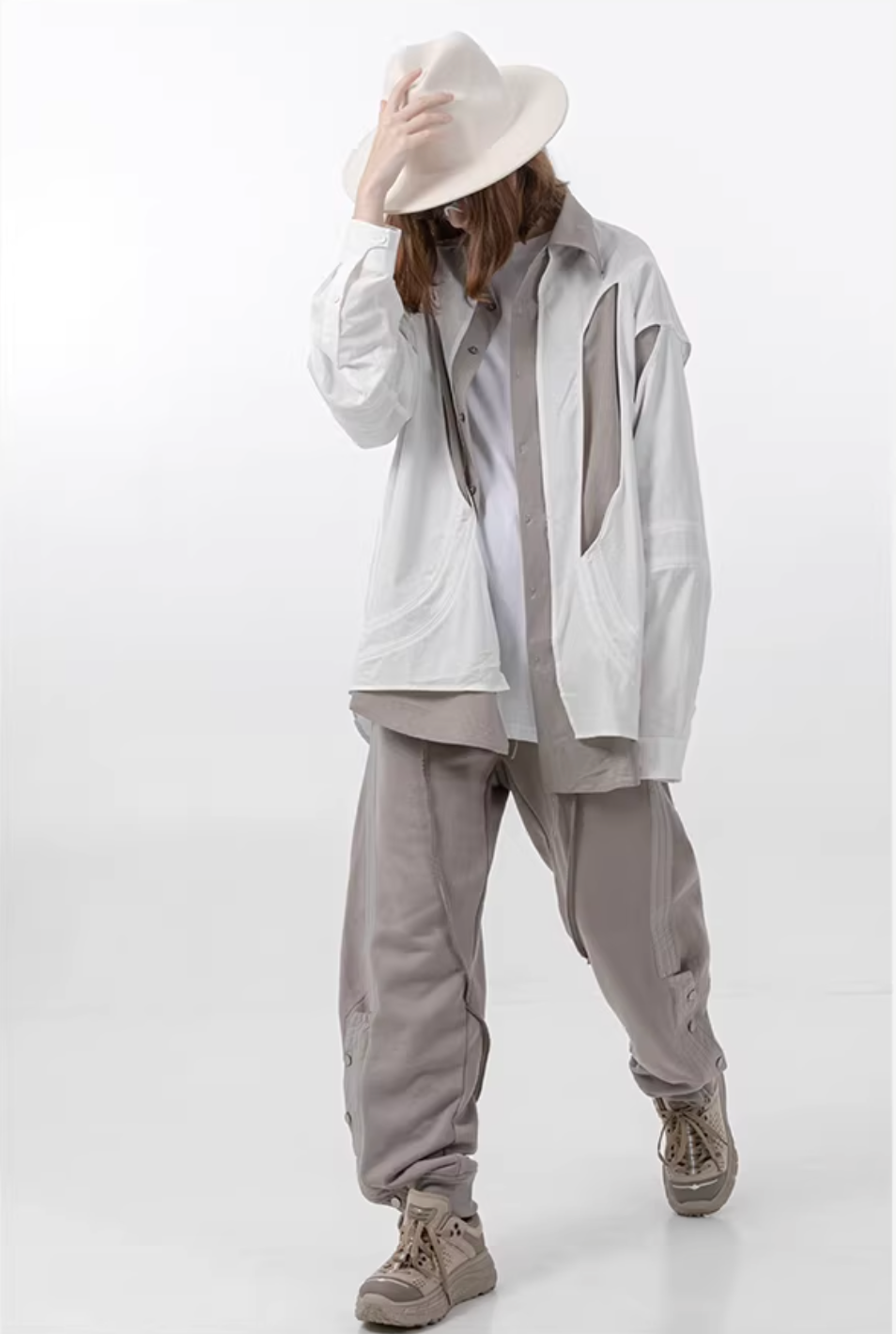 Convertible Snap Hem Trousers