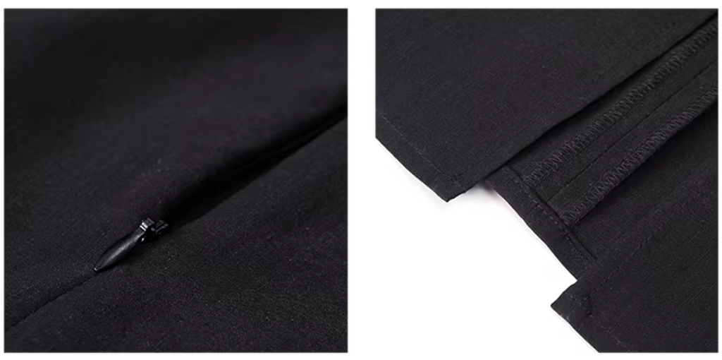 Regenerated Linen Column Dress