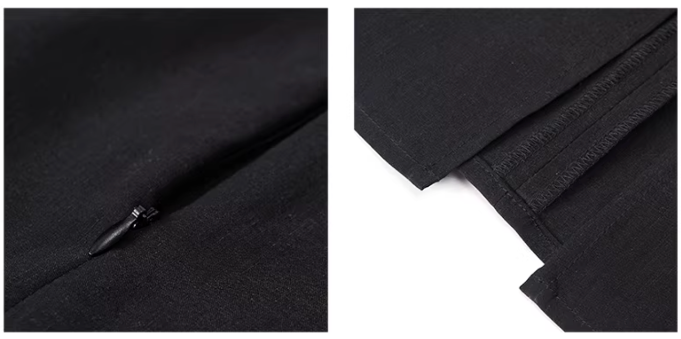 Regenerated Linen Column Dress