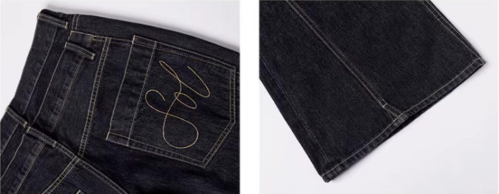 Double Waisted Tapered Jean