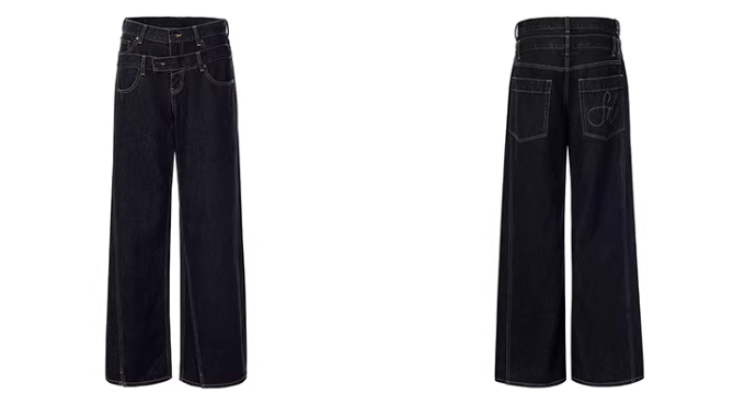 Double Waisted Tapered Jean