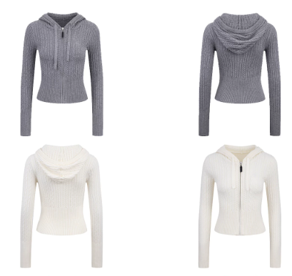 Collegiate Cable Knit Hoodie