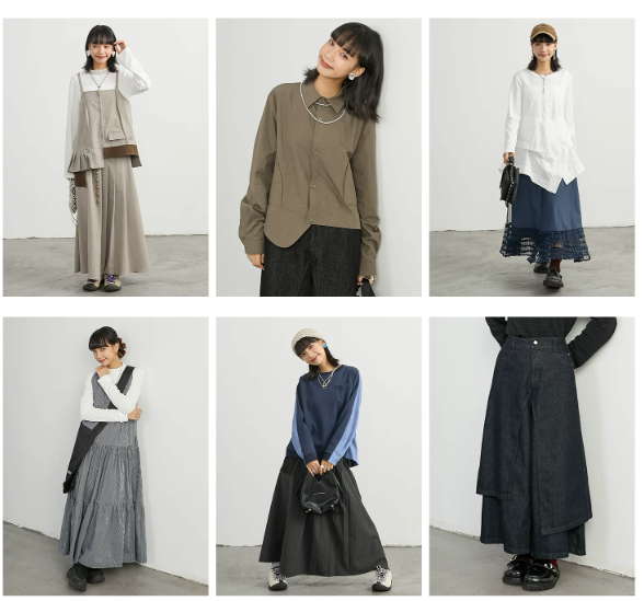 Split-Level Skirt Pants