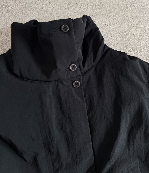 Vector Overlap Funnel-Neck Blouson