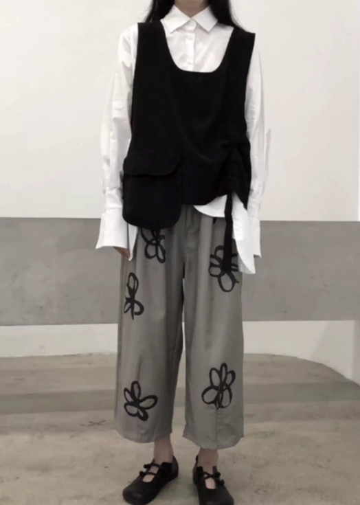 Doodle Bloom Cropped Trousers