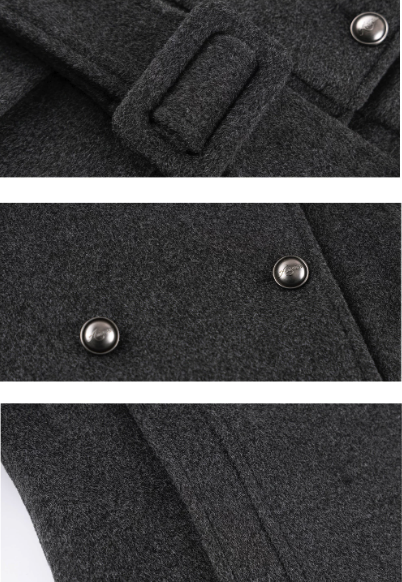 Miranda Double-Breasted Pleat Coat Dress