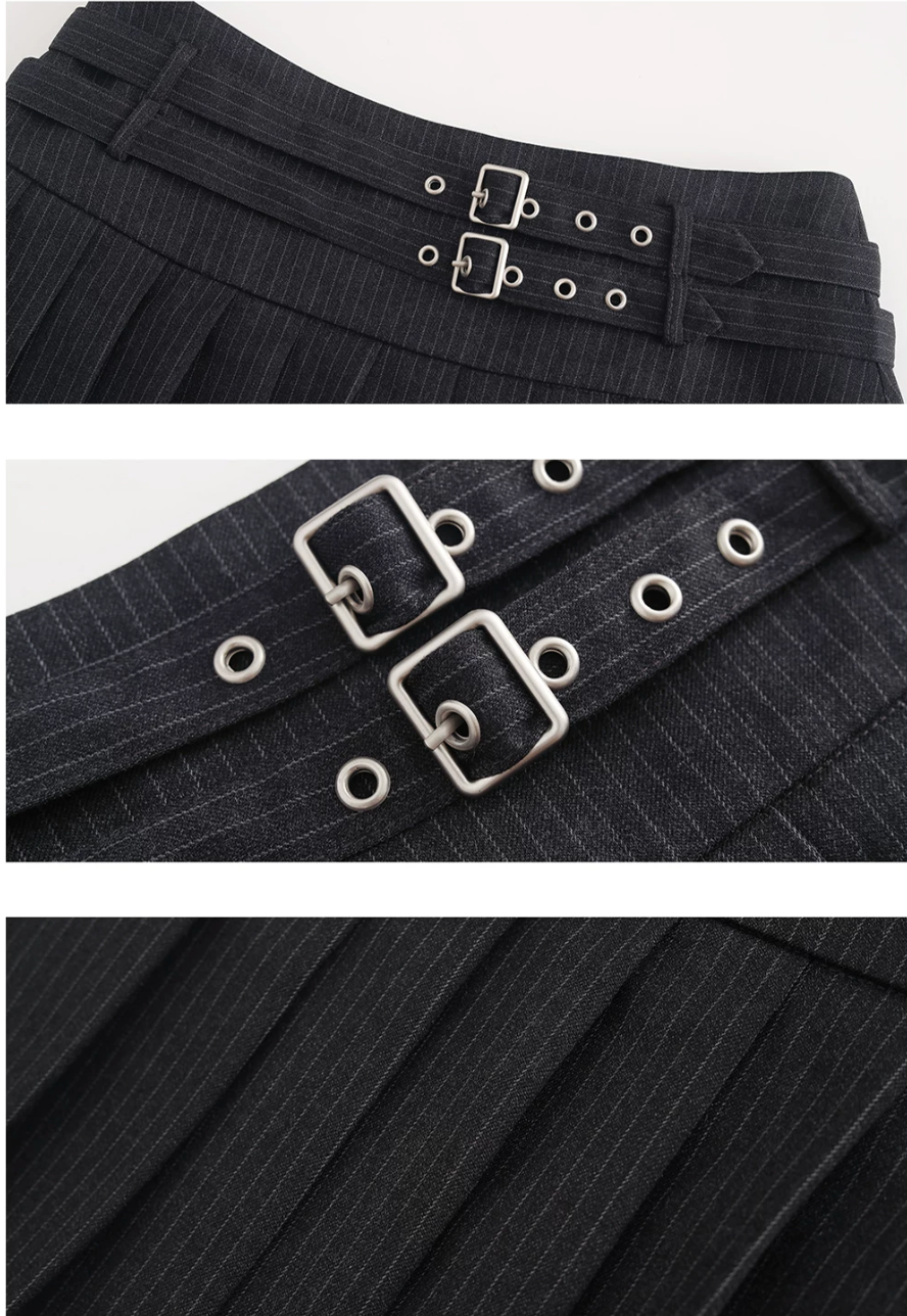 Sixth Form Riot Pleated Mini Skirt