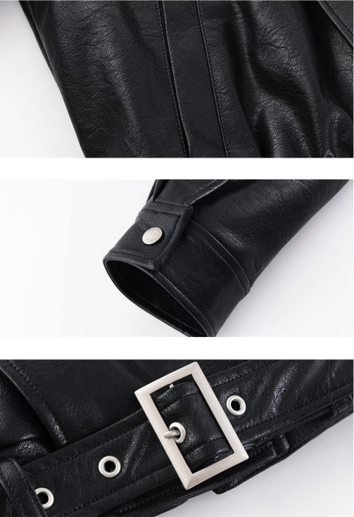 Model Off-Duty Biker Jacket