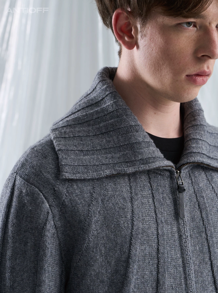 Schema Rib Knit Cardigan