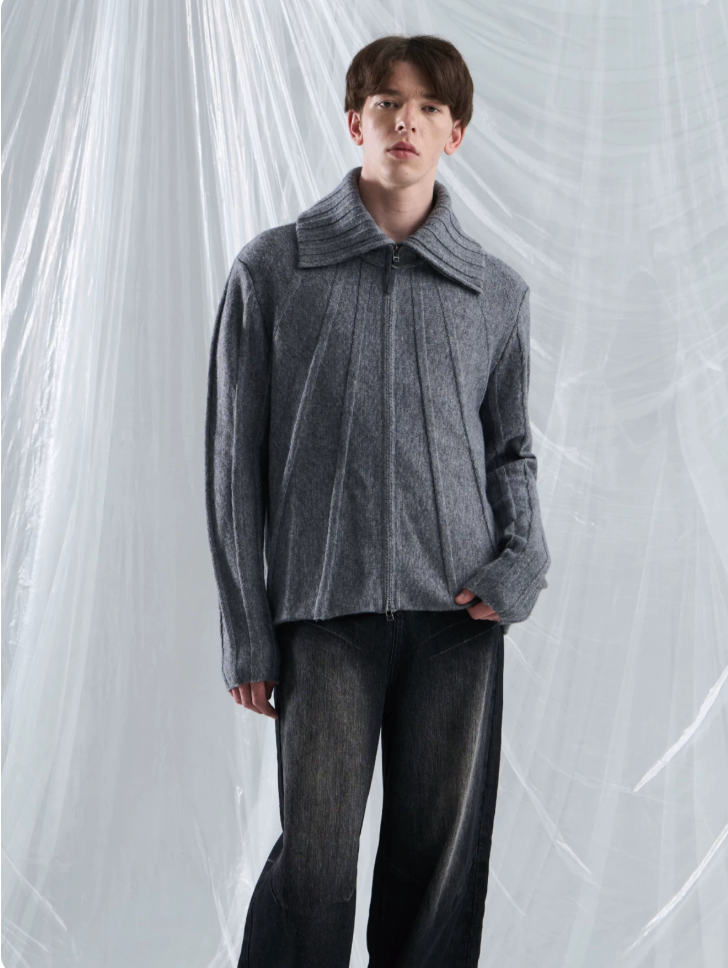 Schema Rib Knit Cardigan