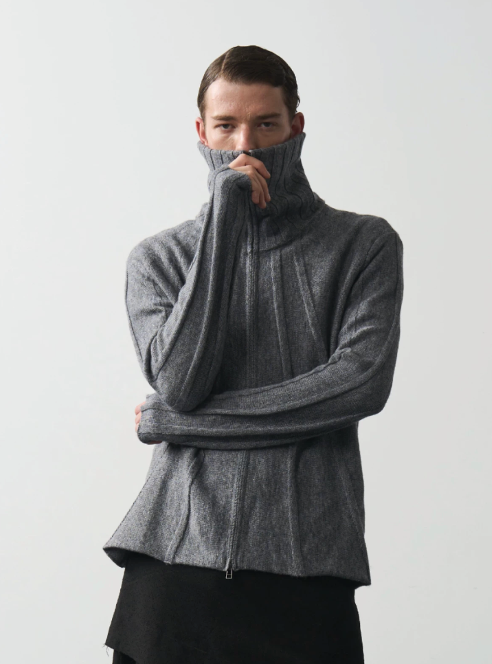 Schema Rib Knit Cardigan