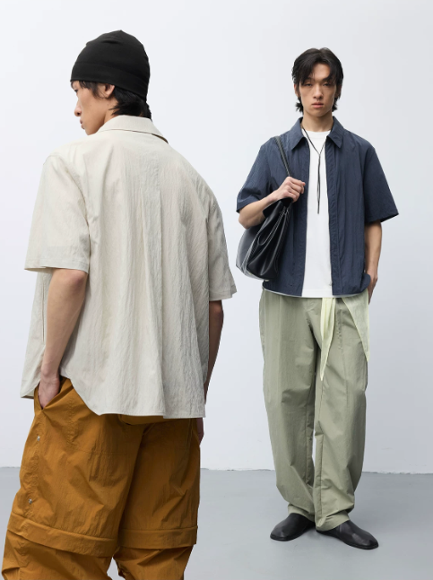 Crinkle Zip Overshirt