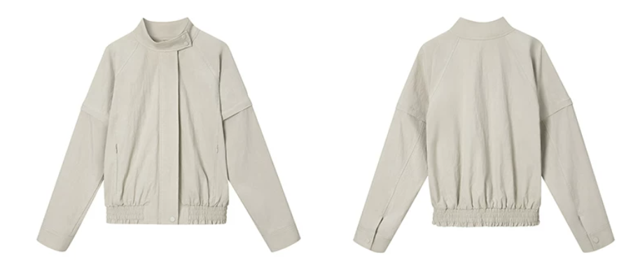 Detachable Sleeve Cropped Jacket
