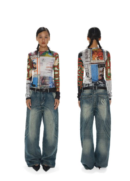 Zine Long-Sleeved Mesh Top