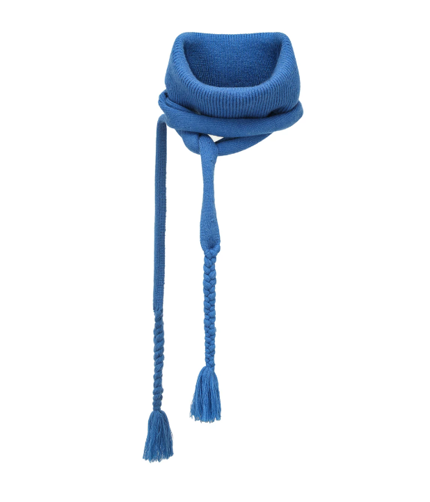 Cobalt Braided Scarf