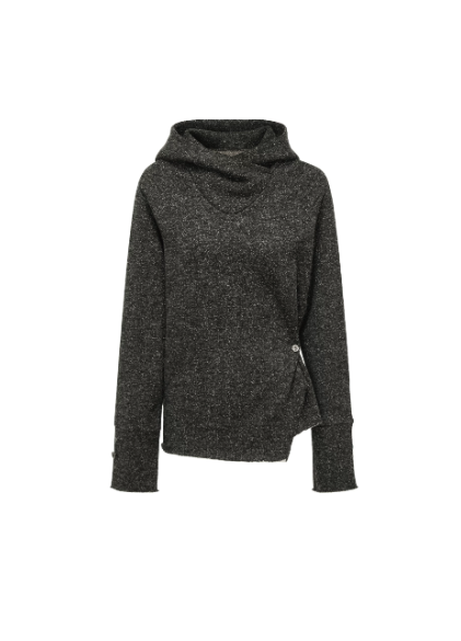 Gathered Waist Cowlform Hoodie