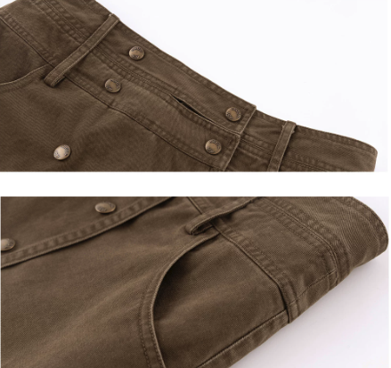 Rivet Panel Mini-Skirt