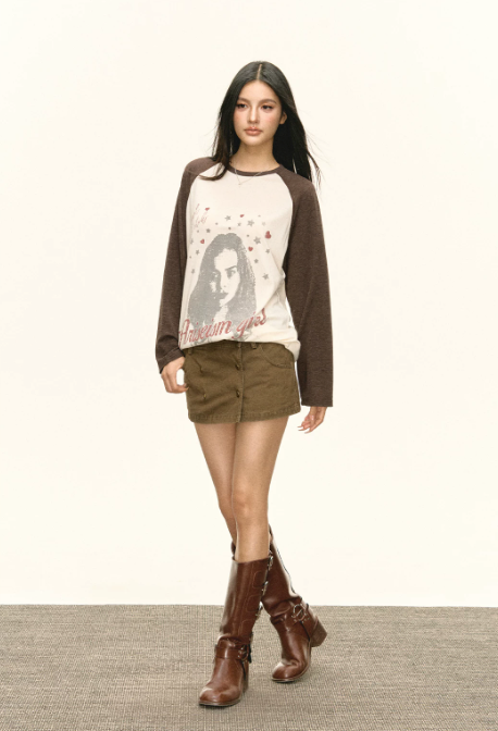 Rivet Panel Mini-Skirt