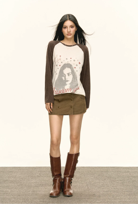 Rivet Panel Mini-Skirt