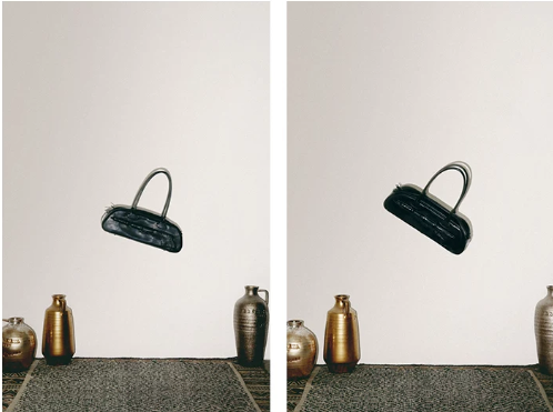 Embossed Barrel Top Handle Bag