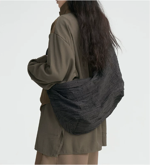 Crescent Crinkle Sling Bag