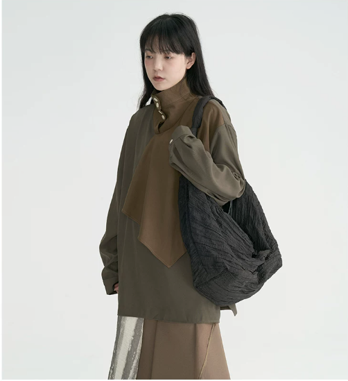 Crescent Crinkle Sling Bag