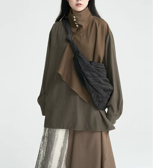 Crescent Crinkle Sling Bag