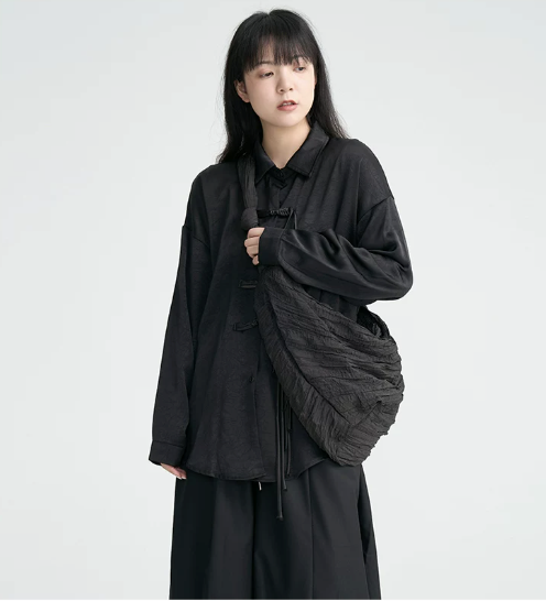 Crescent Crinkle Sling Bag