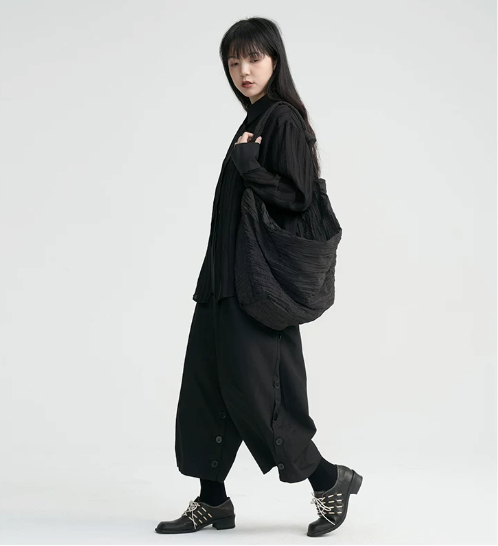 Crescent Crinkle Sling Bag