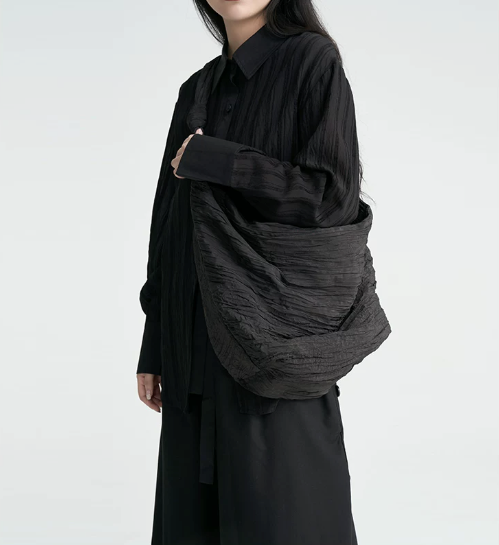 Crescent Crinkle Sling Bag
