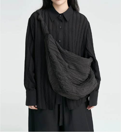 Crescent Crinkle Sling Bag