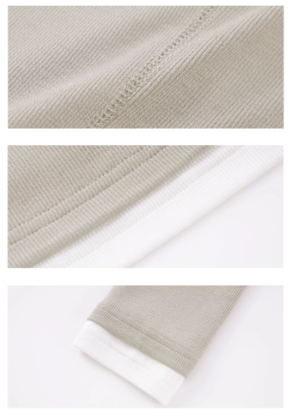 Snap Henley Long-Sleeved Knit