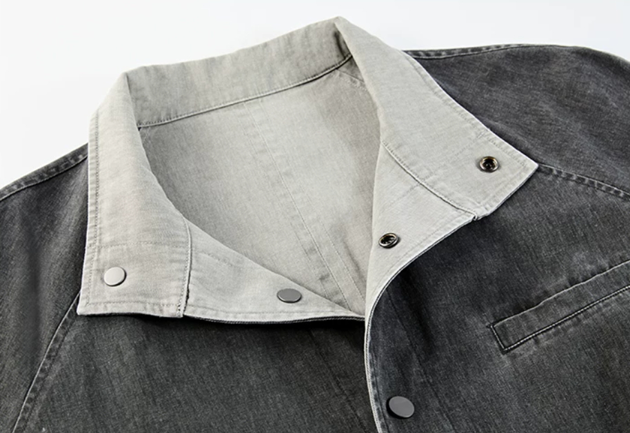Mineral Wash Reversible Coat Jacket