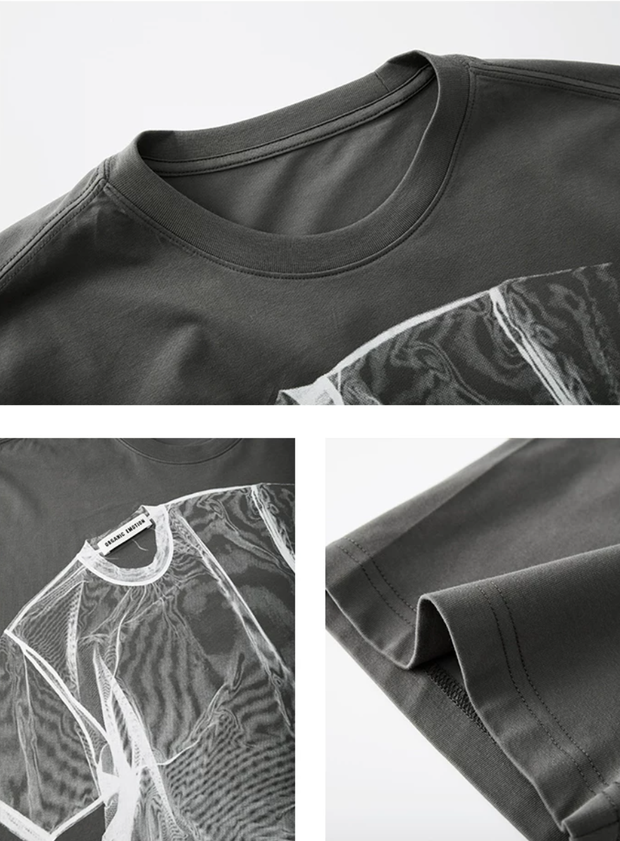 Trompe L’Oeil Print Tee